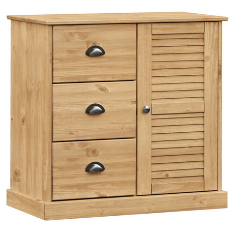 Vidaxl dressoir met lades vigo 78x40x75 cm massief grenenhout