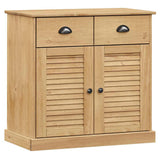 Vidaxl dressoir met lades vigo 78x40x75 cm massief grenenhout