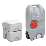 VidaXL Camping-Toiletten- und Wassertank-Set tragbar