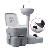 VidaXL Campingtoilette und Waschbecken mit Wassertank