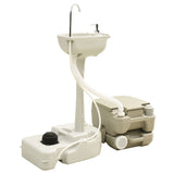 VidaXL Campingtoilette und Waschbecken mit Wassertank