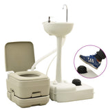 VidaXL Campingtoilette und Waschbecken mit Wassertank