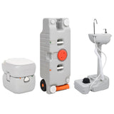 VidaXL Campingtoilette und Waschbecken mit Wassertank