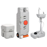 VidaXL Campingtoilette und Waschbecken mit Wassertank