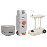 VidaXL Campingtoilette und Waschbecken mit Wassertank