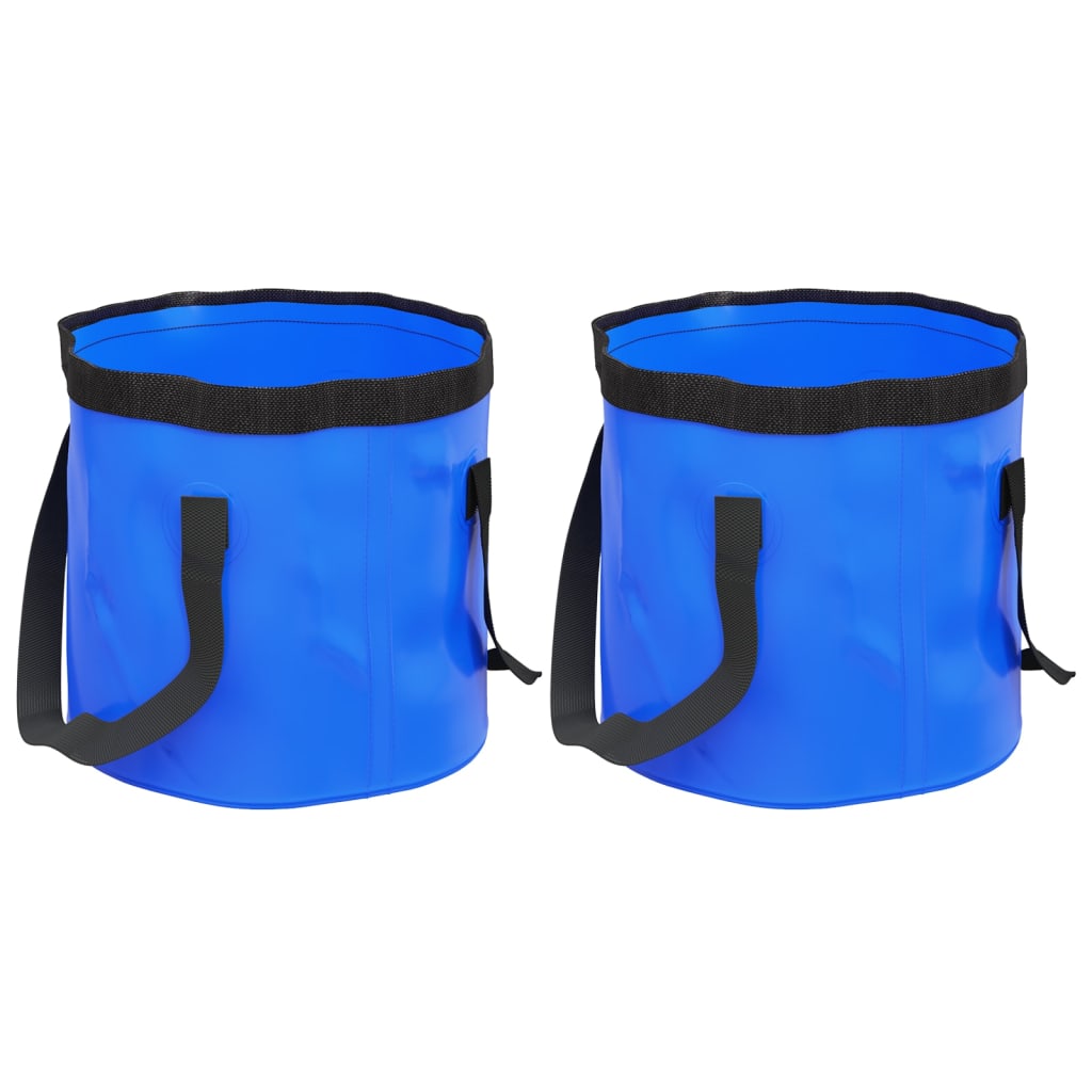Vidaxl Emmers 2 PCs falten 30 l PVC Blau