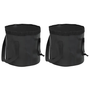 Vidaxl Emmers 2 PCs falten 20 l PVC Schwarz