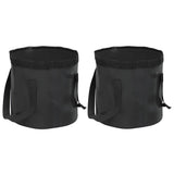 Vidaxl Emmers 2 PCs falten 20 l PVC Schwarz