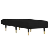 Vidaxl chaise longue fluweel zwart