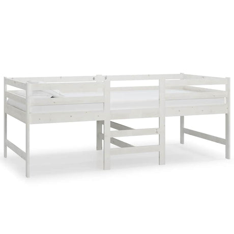 Vidaxl bedframe zonder matras massief grenenhout wit 90x200 cm