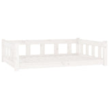 Vidaxxl Hundebett 105,5x75,5x28 cm massives Kiefernholz weiß