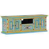 Vidaxl tv-meubel 110x30x40 cm massief mangohout blauw