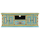 Vidaxl tv-meubel 110x30x40 cm massief mangohout blauw