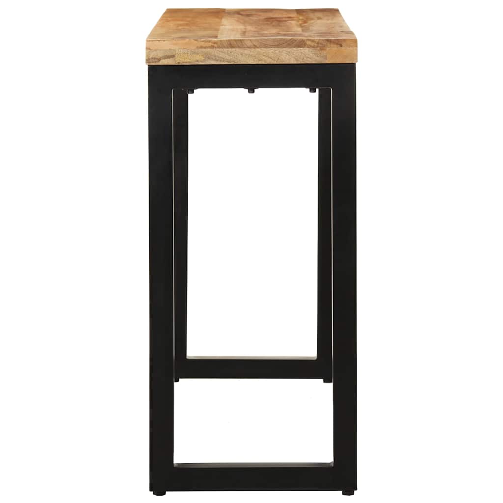 Vidaxl wandtafel 110x35x76 cm massief ruw mangohout