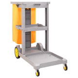 VidaXL Reinigungswagen 3-lagig mit abnehmbarer Tasche PP-Oxford-Gewebe