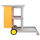 VidaXL Reinigungswagen 3-lagig mit abnehmbarer Tasche PP-Oxford-Gewebe