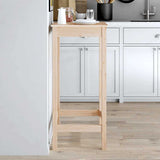 Vidaxl bartafel 50x50x110 cm massief grenenhout