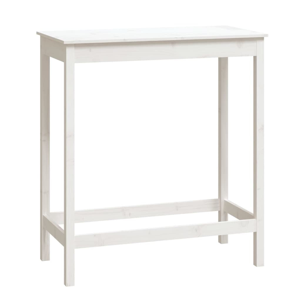 Vidaxl bartafel 100x50x110 cm massief grenenhout wit