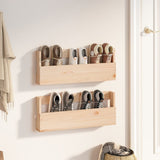 Vidaxl Wandschuhe Racks 2 ST 59x9x23 cm Festkiefer