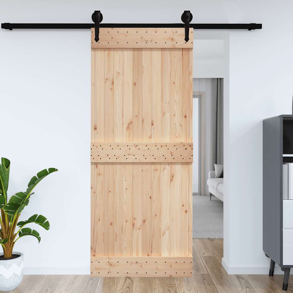 Vidaxx Tür Narvik 95x210 cm massives Kiefernholz
