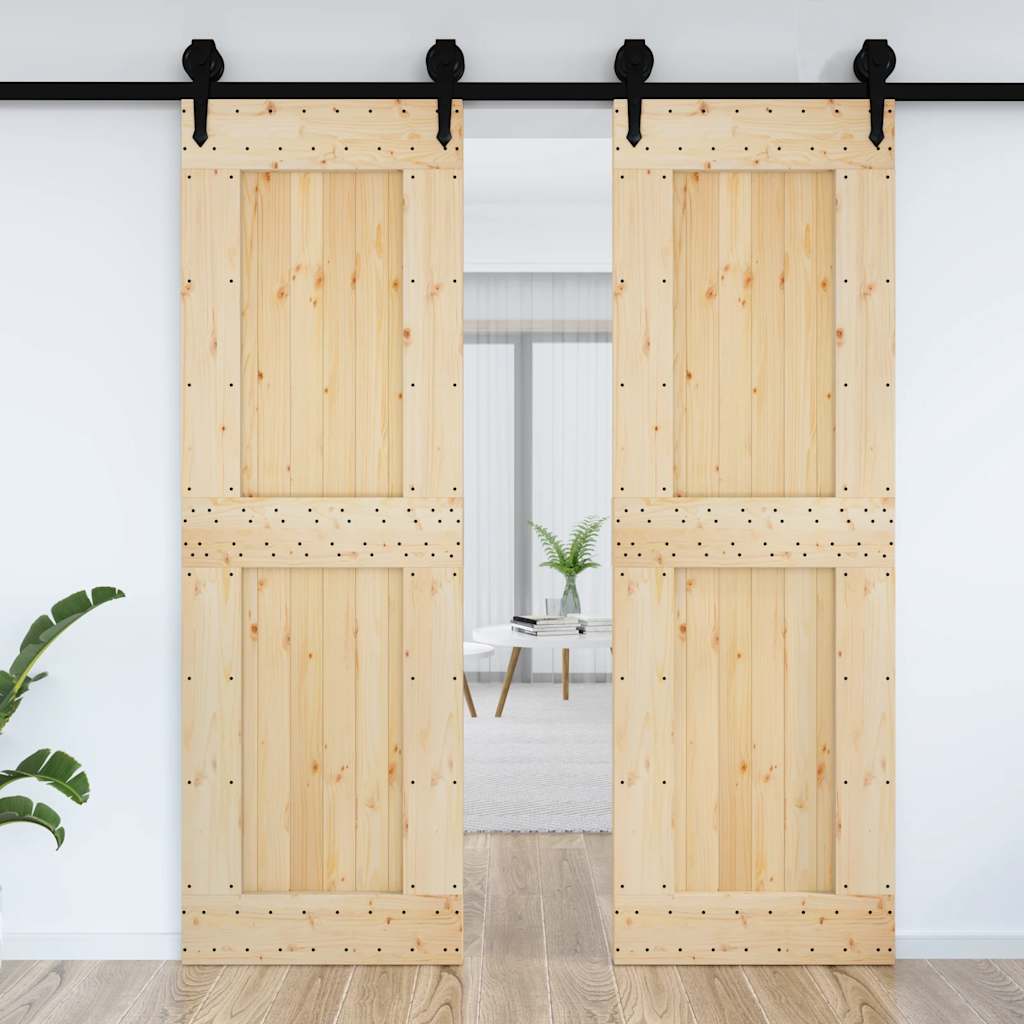 Vidaxx Tür Narvik 70x210 cm massives Kiefernholz