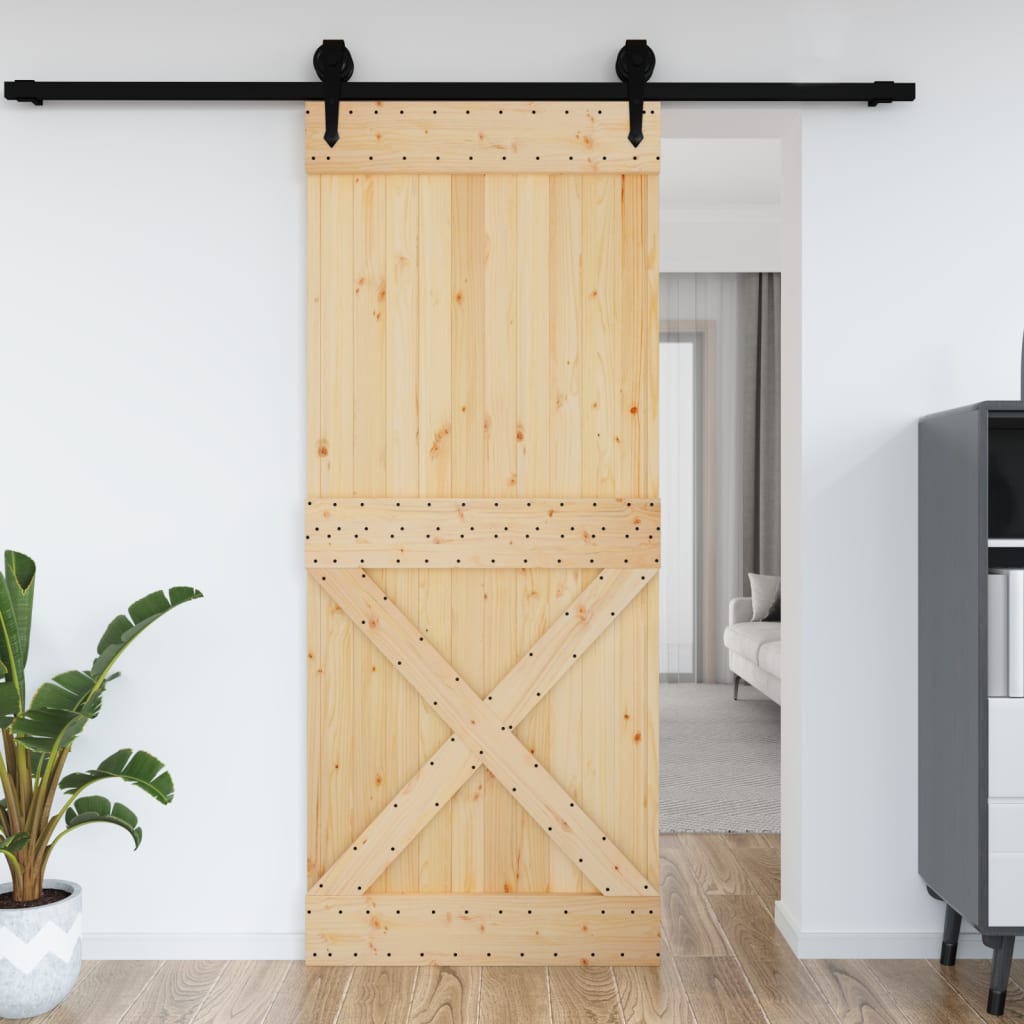 Vidaxx Tür Narvik 95x210 cm massives Kiefernholz
