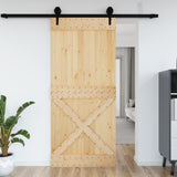 Vidaxx Tür Narvik 100x210 cm massives Kiefernholz