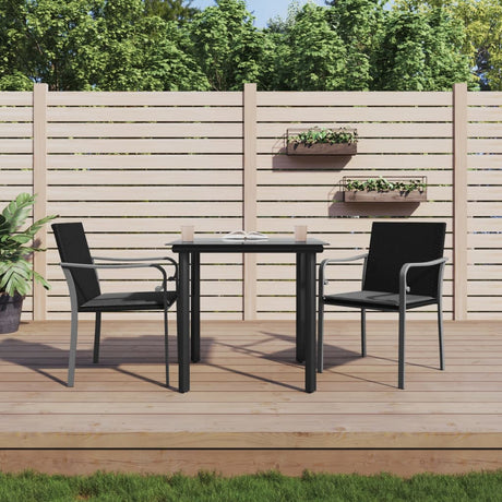 Vidaxl 3-delige tuinset met kussens poly rattan en staal