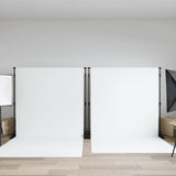 VidaXL Hintergrundständer 2 Stück 254x243 cm Stahl schwarz