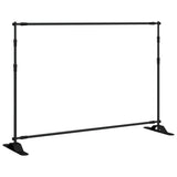 VidaXL Hintergrundständer 2 Stück 305x243 cm Stahl schwarz