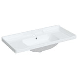 VidaXL Waschbecken rechteckig 100x48x23 cm Keramik weiß