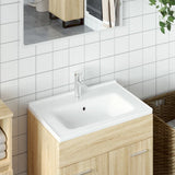 Vidaxx Rechteckwaschtisch 61x48x19,5 cm Keramik weiß