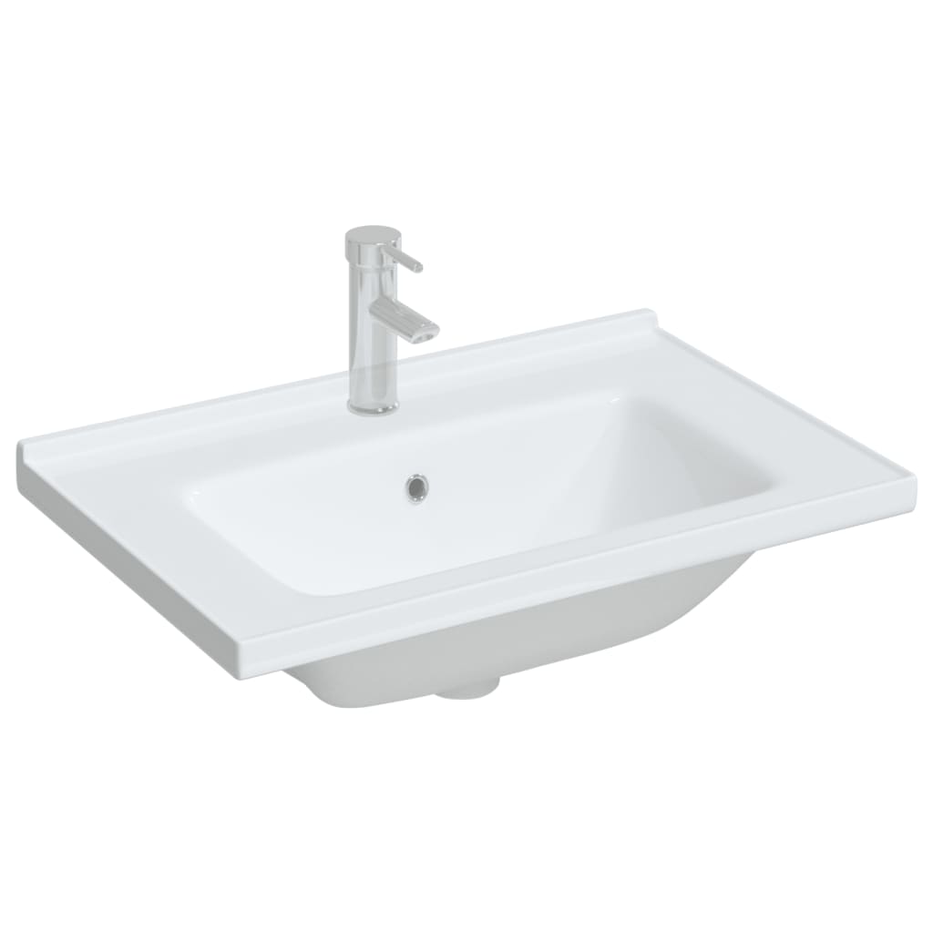 Vidaxx Rechteckwaschtisch 71x48x19,5 cm Keramik weiß