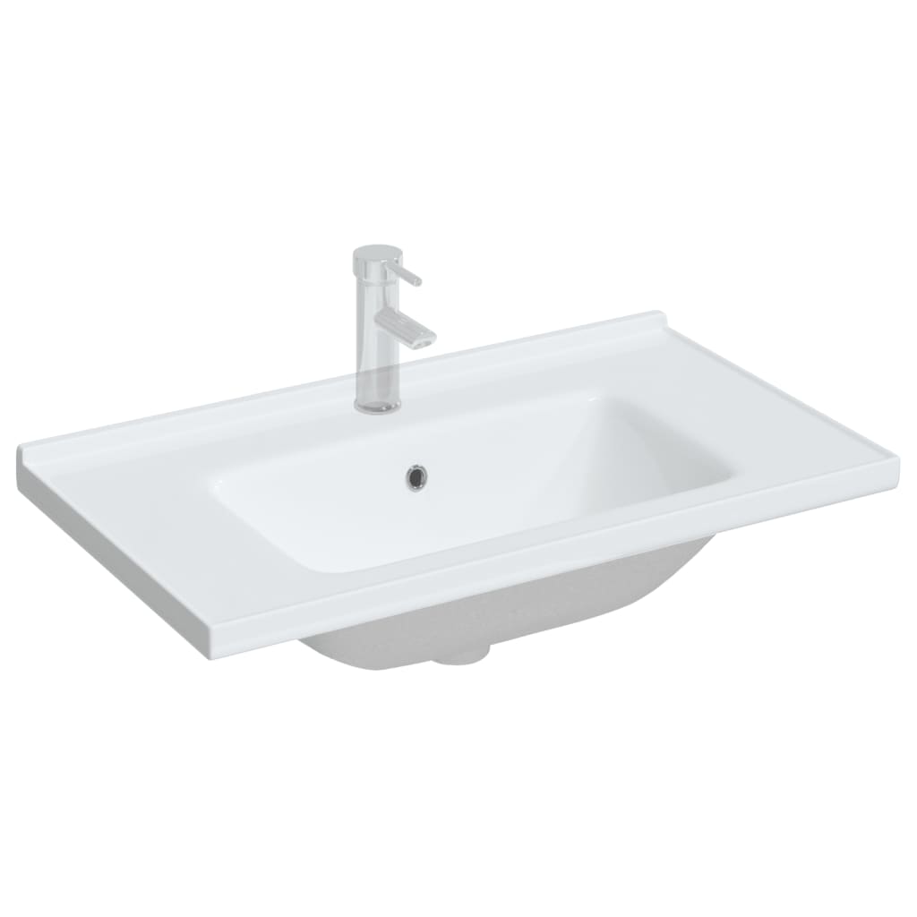 Vidaxx Rechteckwaschtisch 81x48x19,5 cm Keramik weiß