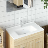 Vidaxx Rechteckwaschtisch 81x48x19,5 cm Keramik weiß