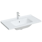 Vidaxx Rechteckwaschtisch 91,5x48x19,5 cm Keramik weiß