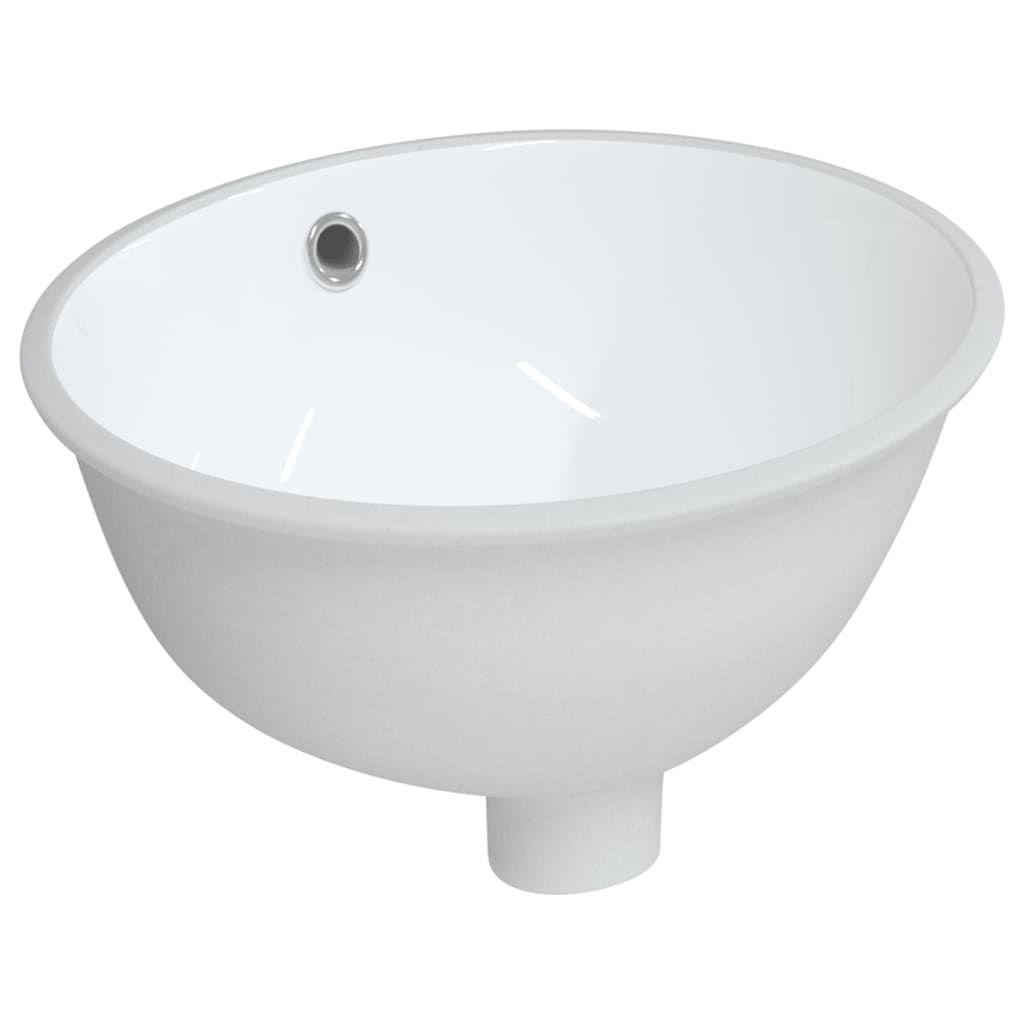 Vidaxx Waschbecken oval 33x29x16,5 cm Keramik weiß