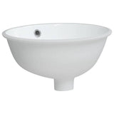 Vidaxx Waschbecken oval 33x29x16,5 cm Keramik weiß