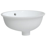 Vidaxx Waschbecken oval 38,5x33,5x19 cm Keramik weiß
