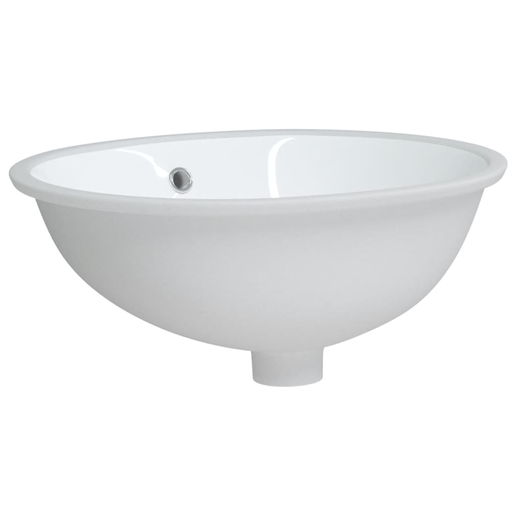 Vidaxx Waschbecken oval 47x39x21 cm Keramik weiß