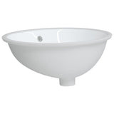 Vidaxx Waschbecken oval 49x40,5x21 cm Keramik weiß