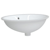 Vidaxx Waschbecken oval 56x41x20 cm Keramik weiß