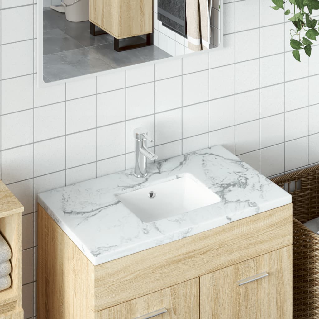 Vidaxx Rechteckwaschbecken 36x31,5x16,5 cm Keramik weiß