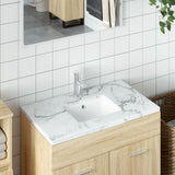 Vidaxx Rechteckwaschbecken 36x31,5x16,5 cm Keramik weiß