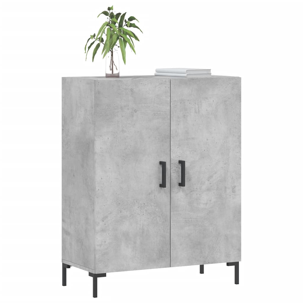Vidaxl dressoir 69,5x34x90 cm bewerkt hout betongrijs