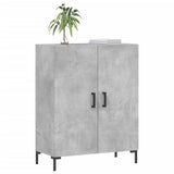 Vidaxl dressoir 69,5x34x90 cm bewerkt hout betongrijs