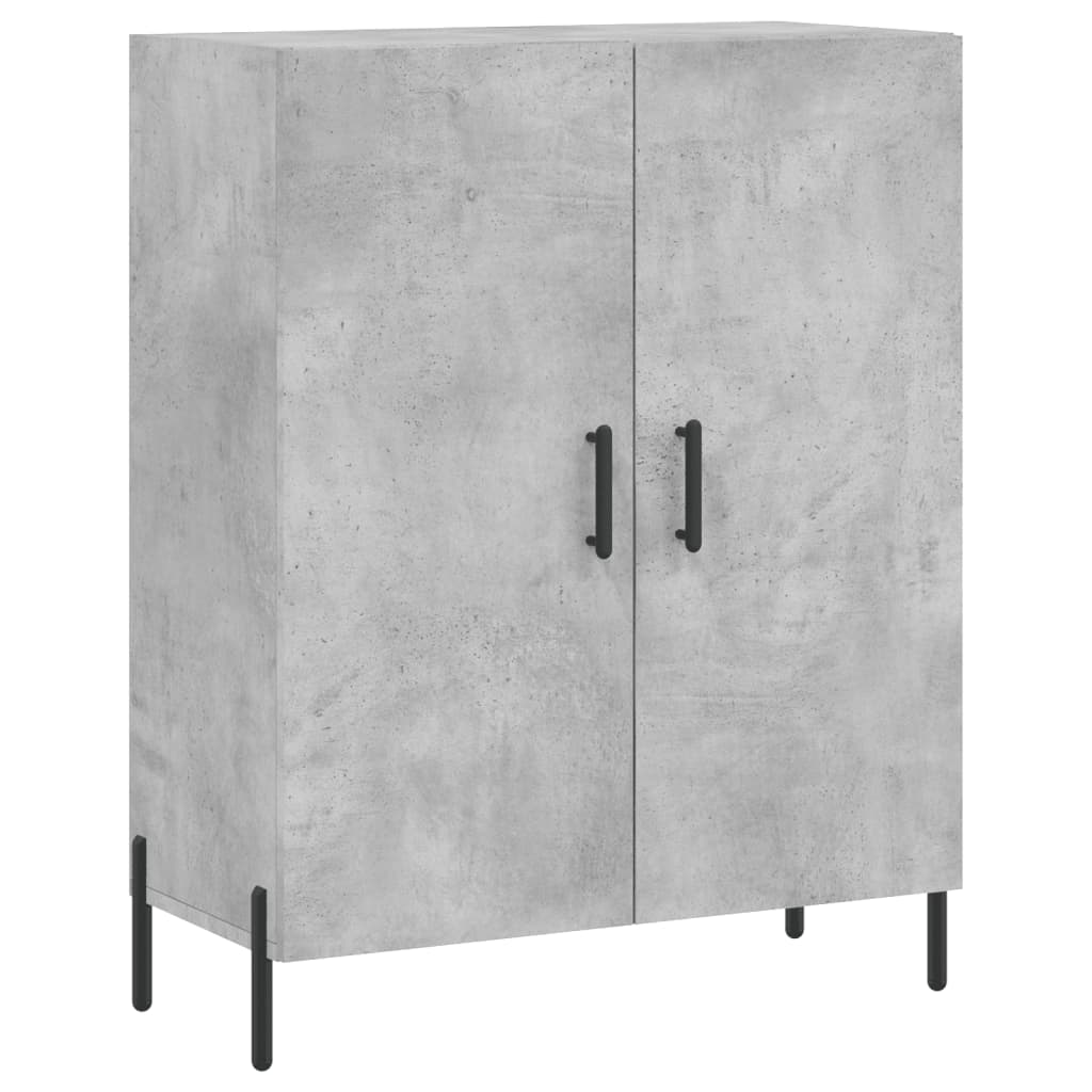 Vidaxl dressoir 69,5x34x90 cm bewerkt hout betongrijs