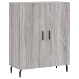 Vidaxl dressoir 69,5x34x90 cm bewerkt hout grijs sonoma eikenkleurig