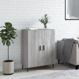 Vidaxl dressoir 69,5x34x90 cm bewerkt hout grijs sonoma eikenkleurig