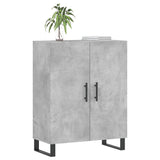 Vidaxl dressoir 69,5x34x90 cm bewerkt hout betongrijs